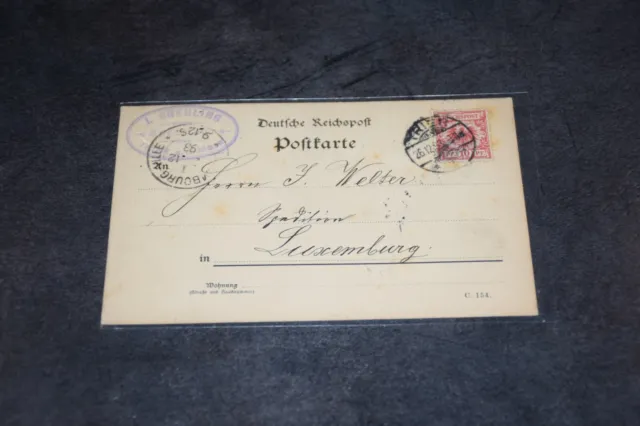 DR - dt. Dienstpost Luxemburg gel. 1912 - Deutsche Reichspost