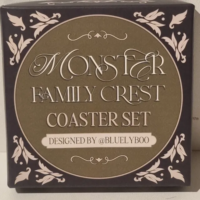 Fairyloot Exclusive Monsters Family Crests Coaster Set