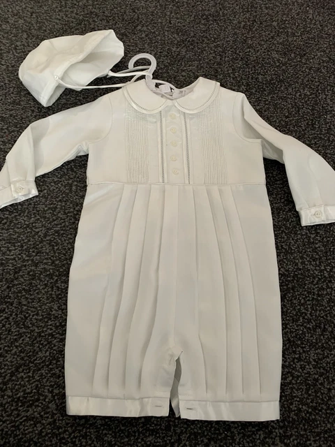 Baby Boys Sarah Louise Christening Outfit / Hat age 18 months