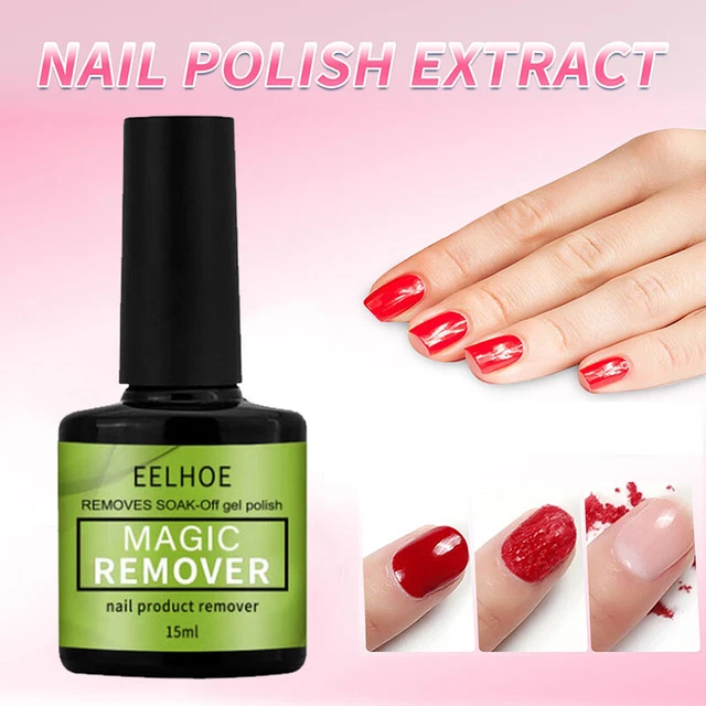 Éclat Ongle Gel Magique Solvant Vernis Tremper Coat Nettoyant Dégraissant Base #