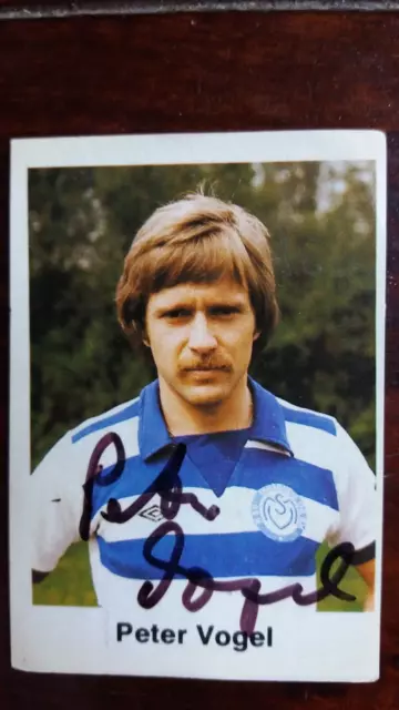 Bergmann Sammelbild 1977/78 Peter Vogel MSV Duisburg handsigniert