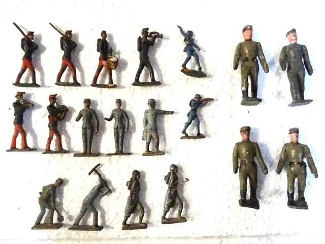 2 Figurines Anciennes JIM Soldats - Occasion, Modèle Collector Vintage