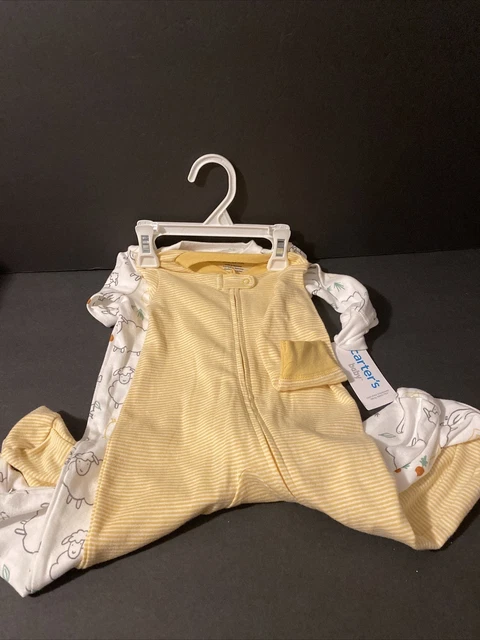 Carters Baby 2 Piece Long Sleeve One Piece Set Infant Size 6 Months Multicolor