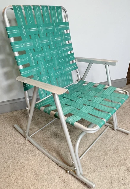 Webbed rocking lawn chairs deals