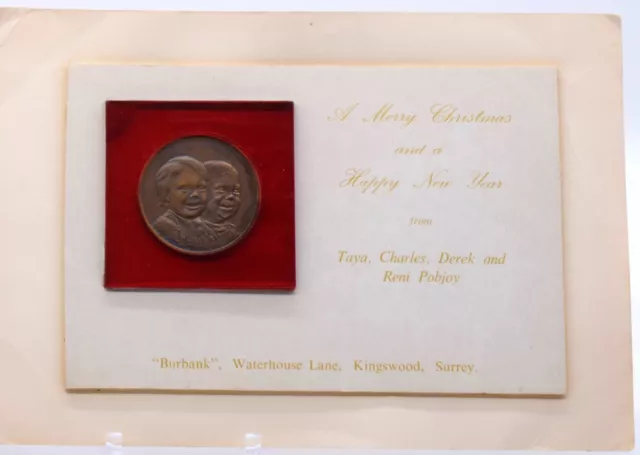 Pobjoy Mint Christmas Card Crown Coin Medal ISLE OF MAN IOM MANX Only One Known