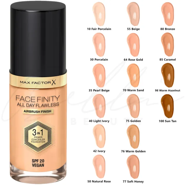 MAX FACTOR Facefinity 3in1 All Day Flawless Foundation 30ml LSF20 *AUSWAHL*
