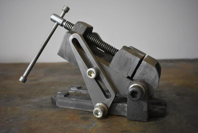 Vintage Angle Press Vice Tilting Machinist Milling 2.5" Engineering Clamp - JR2