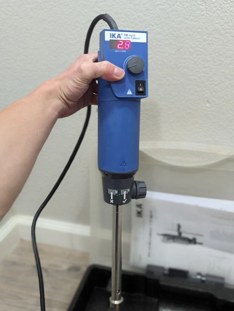 IKA T25 DS1 Digital Homogenizer Disperser, ULTRA-TURRAX, 1 – 2000 ml + S25N-25G IKA T25 DS1 Digital Homogenizer Disperser, ULTRA-TURRAX, 1 – 2000 ml + S25N-25G