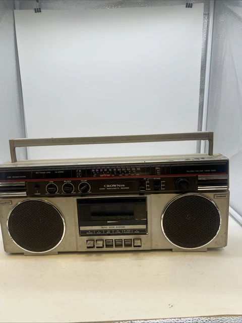 Boombox Ghettoblaster CROWN CSC-626 / worldwide shipping
