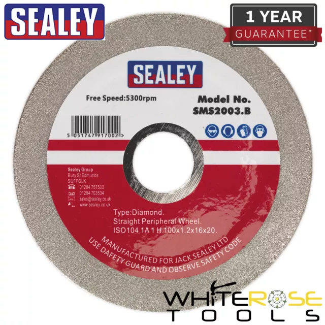 Sealey Grinding Disc Diamond Coated 100mm for SMS2003