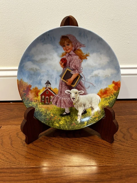 Mary Had A Little Lamb Collector Plate by John McClelland RECO 1985 7th Issue