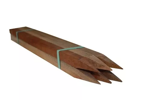 Timber Commercial Hardwood Garden Tree Stake Size 38mm x 38mm 2400mm PK6