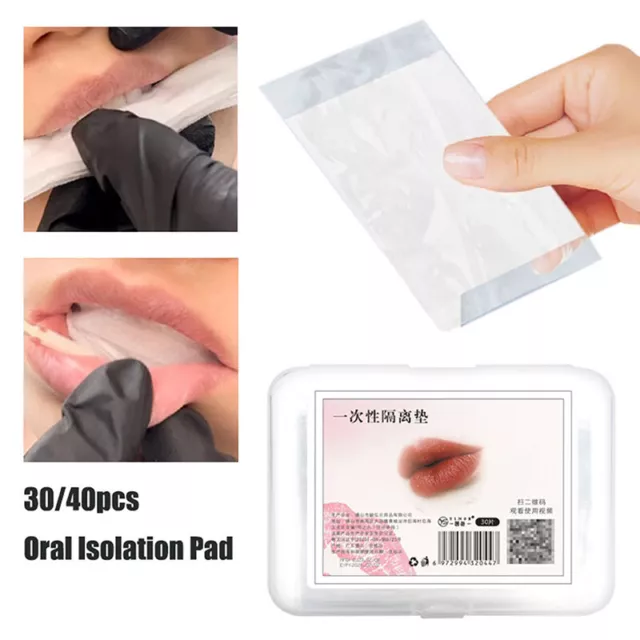 30/40pcs Tattooed Lip Oral Isolation Pad Tattoo Lip Disposable Protective Pad