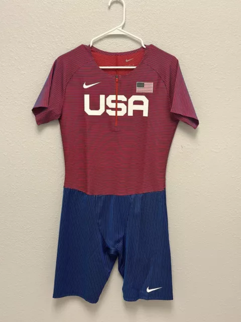 Nike USA International Team Pro Elite Sleeves Speedsuit AO8666-602 Sz XL