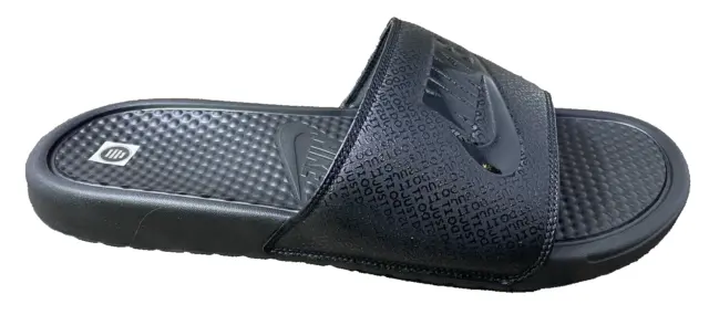 Nike Mens Benassi Jdi Men's Black / Black-Black 343880 001 Size 14