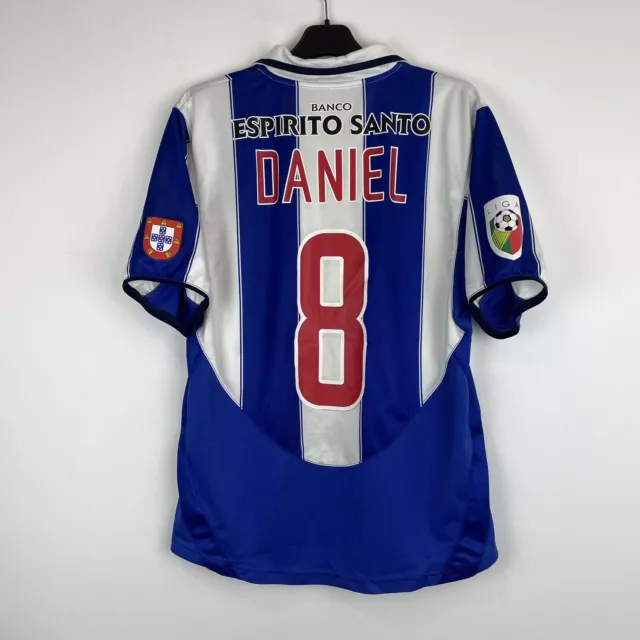 FC Porto 2003-2004 Vintage Home Football Shirt Soccer Jersey Daniel sz M