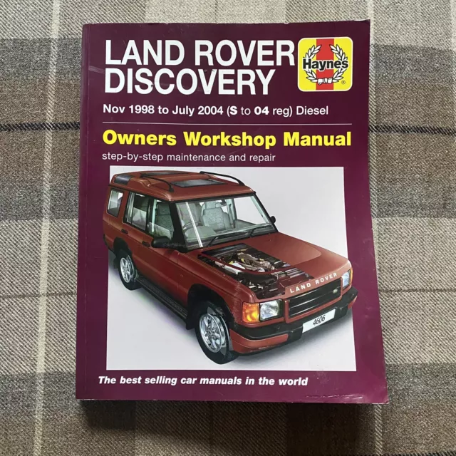 Haynes Manual Land Rover Discovery Diesel Nov 1998 2004 Repair Owners Paperback