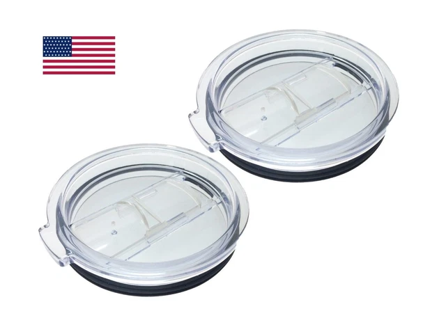 30 Oz Tumbler lid for Yeti Rambler Ozark RTIC Spill Proof Splash Proof (2-Pack)