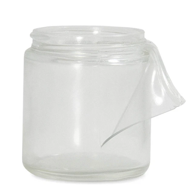 QORPAK GLA-00946 Safety Coated Jar,240mL,Glass,Wide,PK24