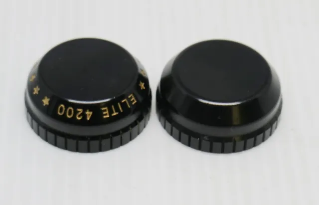Bushnell Elite 4200 Black Gloss Scope Windage & Elevation Turret Caps 23x11x9 mm