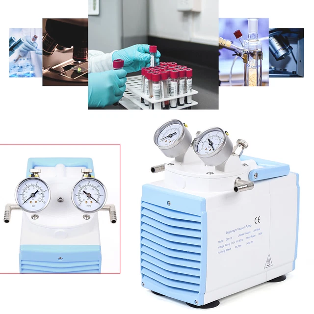 LAB VACUUM FILTRATION/DISTILLATION/DRYING Oil Free Diaphragm Vacuum