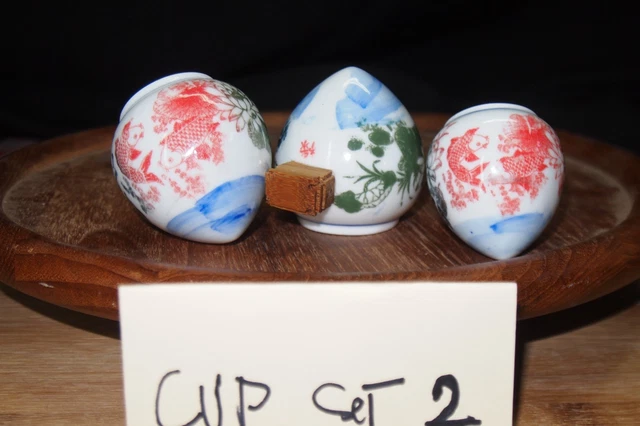 Ceramic bamboo bird cage cup/bowl/feeder set 2