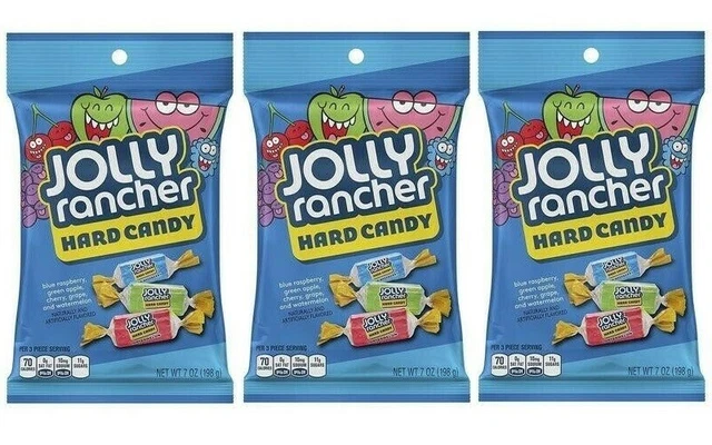 3x Jolly Rancher Bonbon Dur Original Goûts Crochet 198g Américain Sucreries