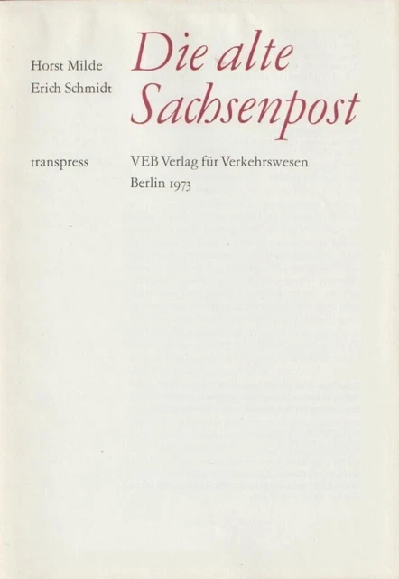 Sachsen; Altdeutschland - Die alte Sachsenpost