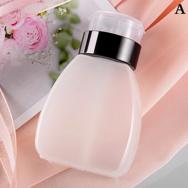 Nail Polish Remover Bottle UV Gel Press Bottle Nail Art Clean Empty Pump Liq C❤M