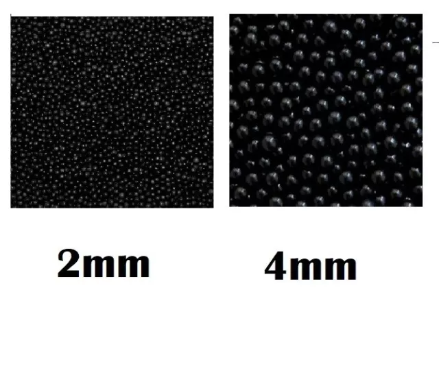 50g Black Sugar Pearls Dragees 2mm or 4mm Cake Decoration Cupcake Sprinkles