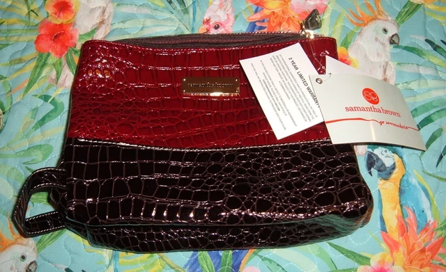 Samantha Brown Small Travel Bag with Zippered Compartments - New with tags