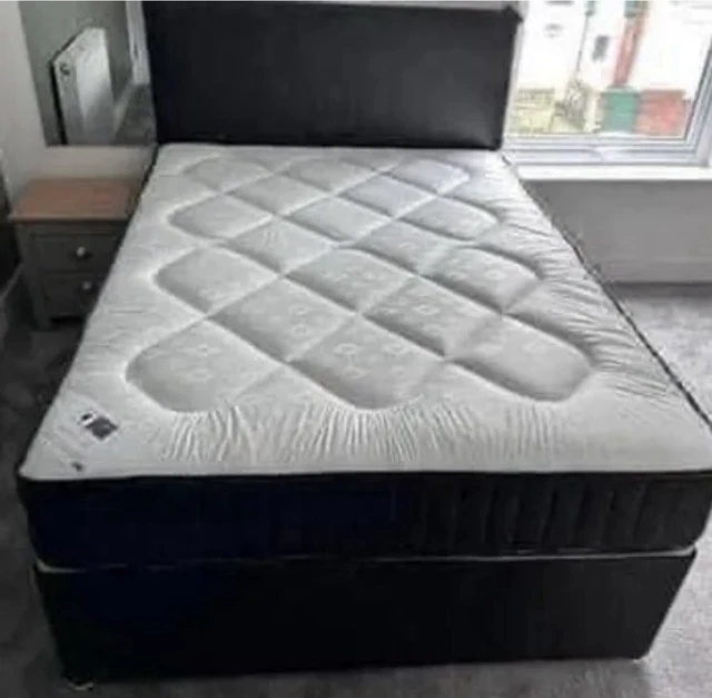 DOUBLE TENDER SLEEP super ortho mattress with Divan Bed and headboard