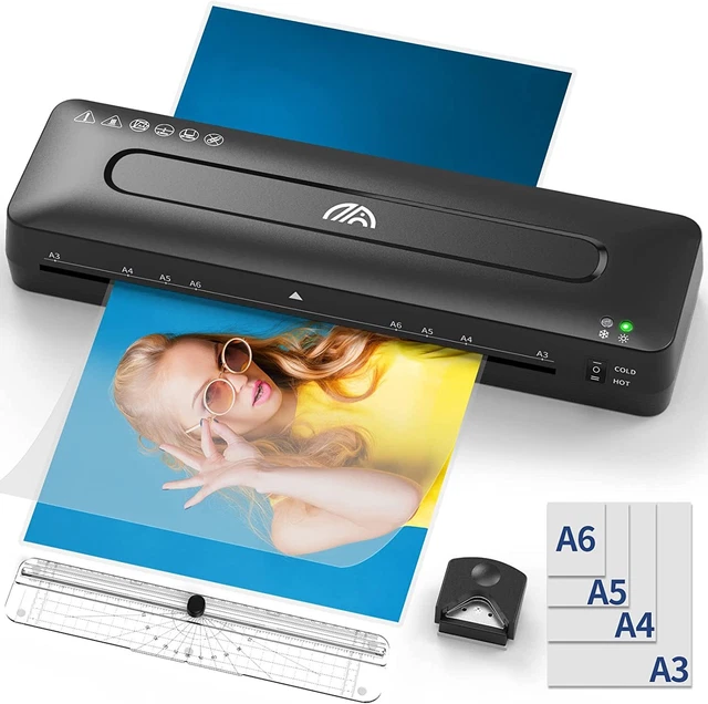 5IN1 A3 13& Cold&Thermal Laminator Machine+20 Laminating Sheet Paper