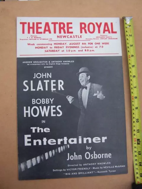 Newcastle Theatre Royal   Hanging Theatre Advertisement Poster  Vintage