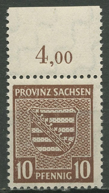 SBZ Provinz Sachsen 1945 78 X a y OR postfrisch fluoreszierende Gummierung