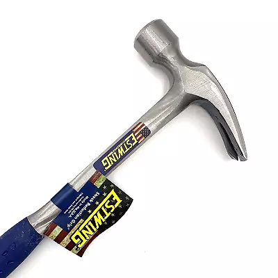 Estwing 22oz Smooth Face Straight Claw Framing Hammer with Vinyl Grip E3/22S 2