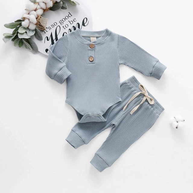 Pantaloni con pagliaccio neonato bambina top tuta abiti per bambini 2