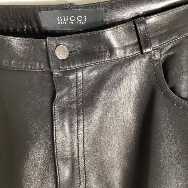Pantaloni pelle uomo di Gucci 3