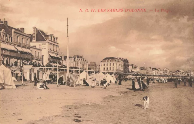 Cpa Vendee 85 Les Sables D'olonne La Plage