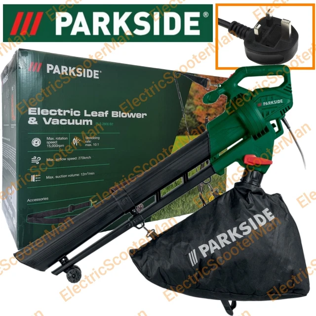 PARKSIDE 3IN1 ELECTRIC Leaf Blower Vacuum & Integrated Shredding