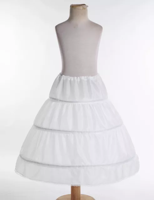 Gonna a maturazione bambini sottogonna per abito da ballo abito da ragazza di fiori matrimonio sottoveste 2