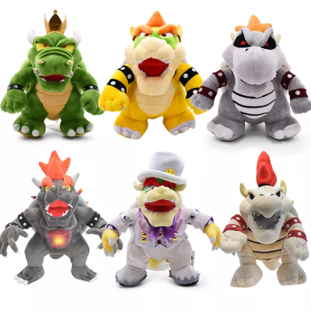 Super Mario Bros Bowser Plush Toys Soft Stuffed Doll Birthday Xmas Kids Gifts