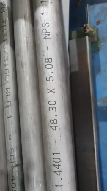 STAINLESS STEEL PIPE TUBE 316  100mm 150mm 2mm wall 1000mm & 500mm 300mm 200mm 2