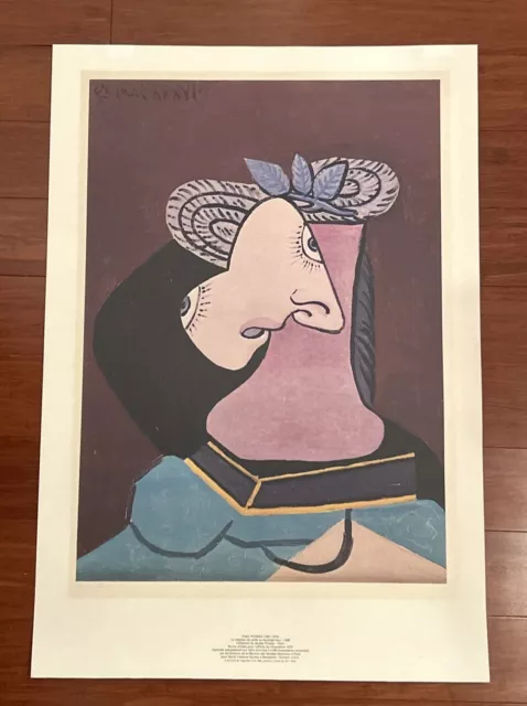 Litografía Pablo Picasso Le Chapeau De Paille numerada limitada 1979-1980