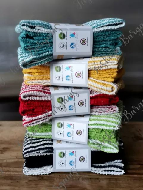 Premium 100% Cotton Jumbo Terry Tea Towels Kitchen Dish Towels With Hanging Loop