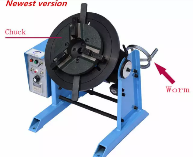 1~15RPM 30KG Duty Welding Positioner Turntable Timing with 200mm Chuck 110/220V