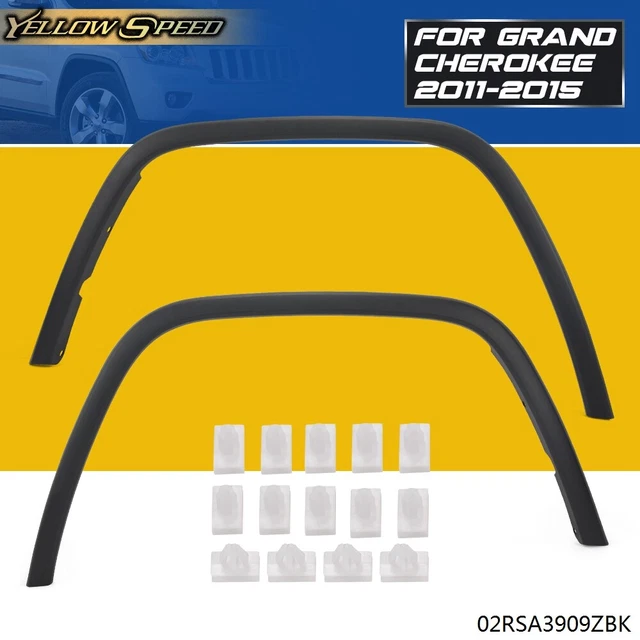 FIT FOR 2011-2017 Jeep Grand Cherokee Fender Flares Front Left+Right