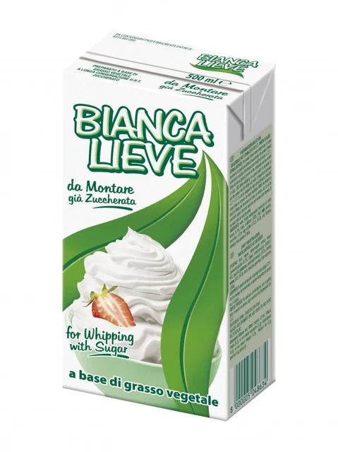 BIANCA LIEVE VEGETALE da montare già ZUCCHERATA - 500ml