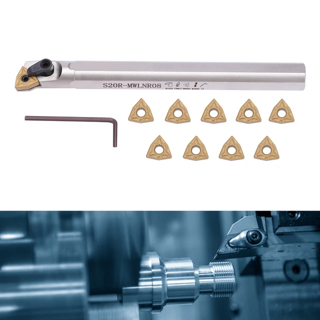 3/4& LATHE INTERNAL Boring Bar Turning Tool Holder + Indexable Carbide