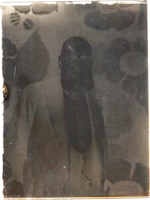 Plaque photo en verre - Homme